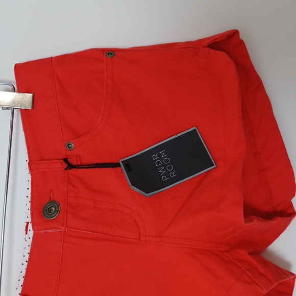 ✨3/$25✨ NWT Powder Room Coral Denim Shorts - 3 - Picture 3 of 8